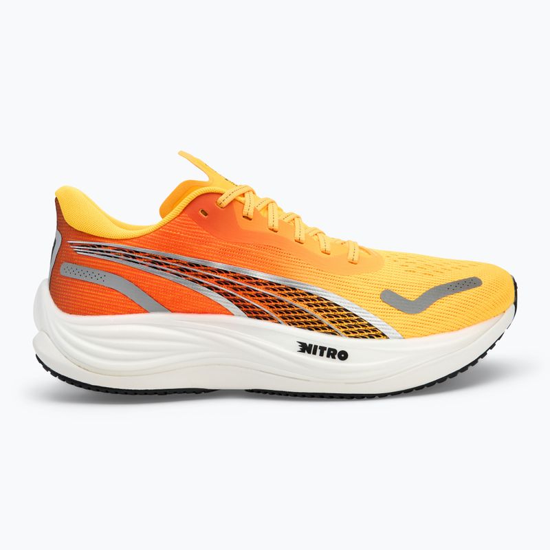 Scarpe da corsa da uomo PUMA Velocity Nitro 3 Fade sun stream/sunset glow/bianco 2