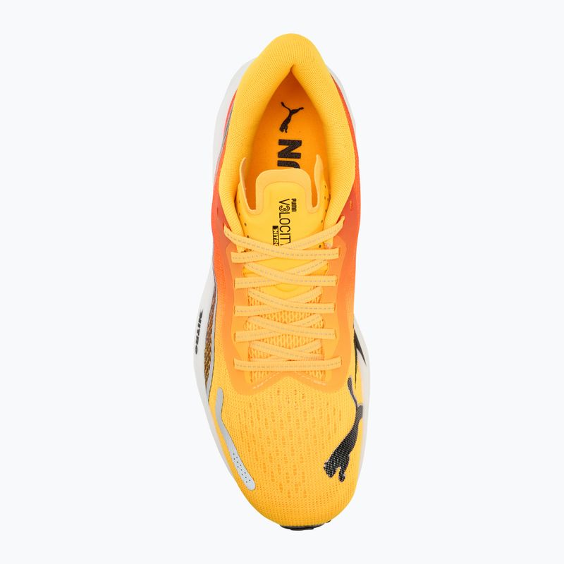 Scarpe da corsa da uomo PUMA Velocity Nitro 3 Fade sun stream/sunset glow/bianco 5