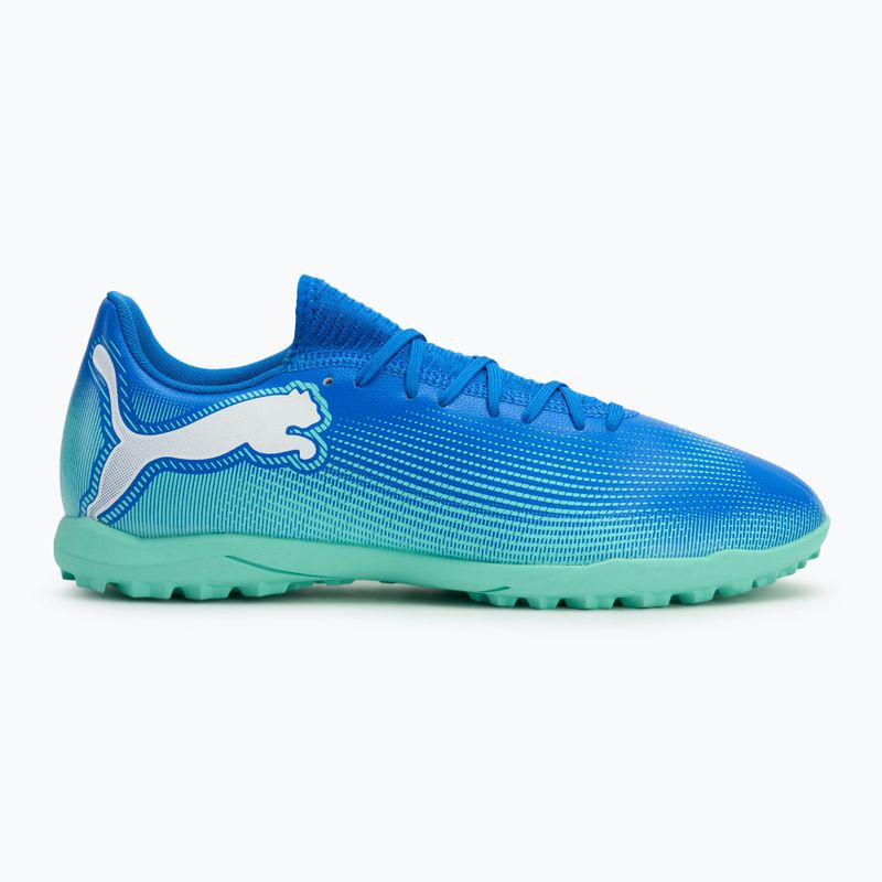 PUMA Future 7 Play TT scarpe da calcio hyperlink blu/menta/bianco 2