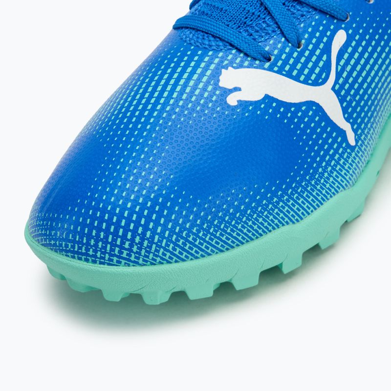 PUMA Future 7 Play TT scarpe da calcio hyperlink blu/menta/bianco 7