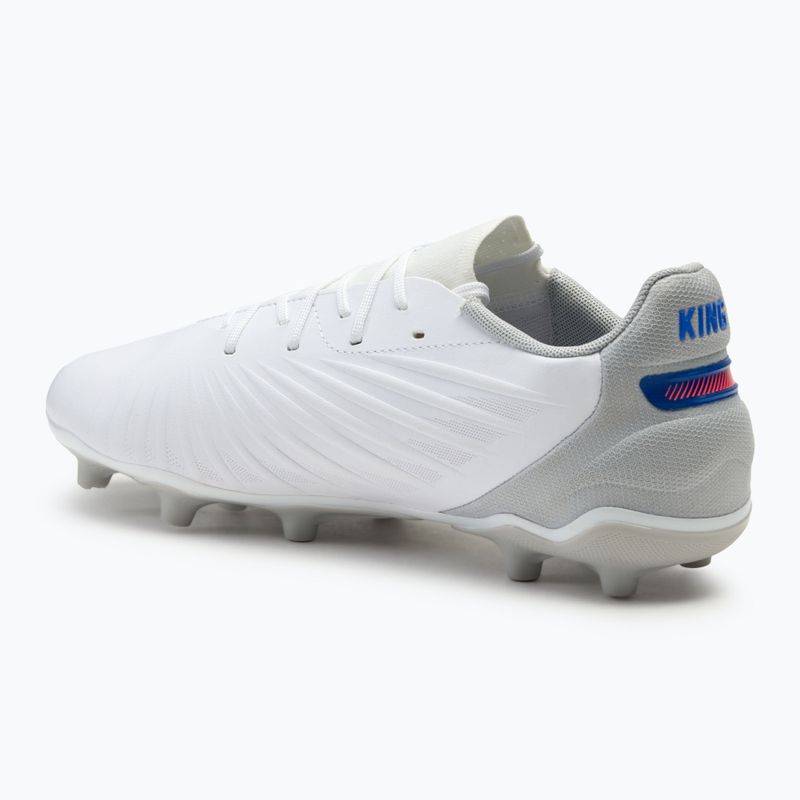 PUMA King Match FG/AG Jr scarpe da calcio per bambini puma bianco/bluemazing/grigio chiaro/tramonto 3