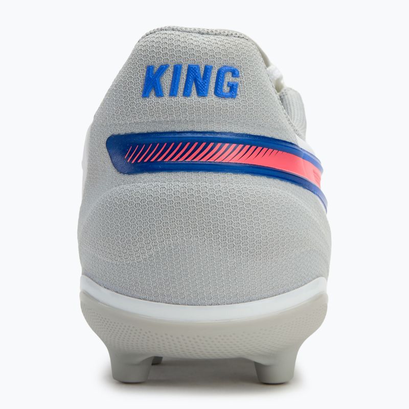PUMA King Match FG/AG Jr scarpe da calcio per bambini puma bianco/bluemazing/grigio chiaro/tramonto 6