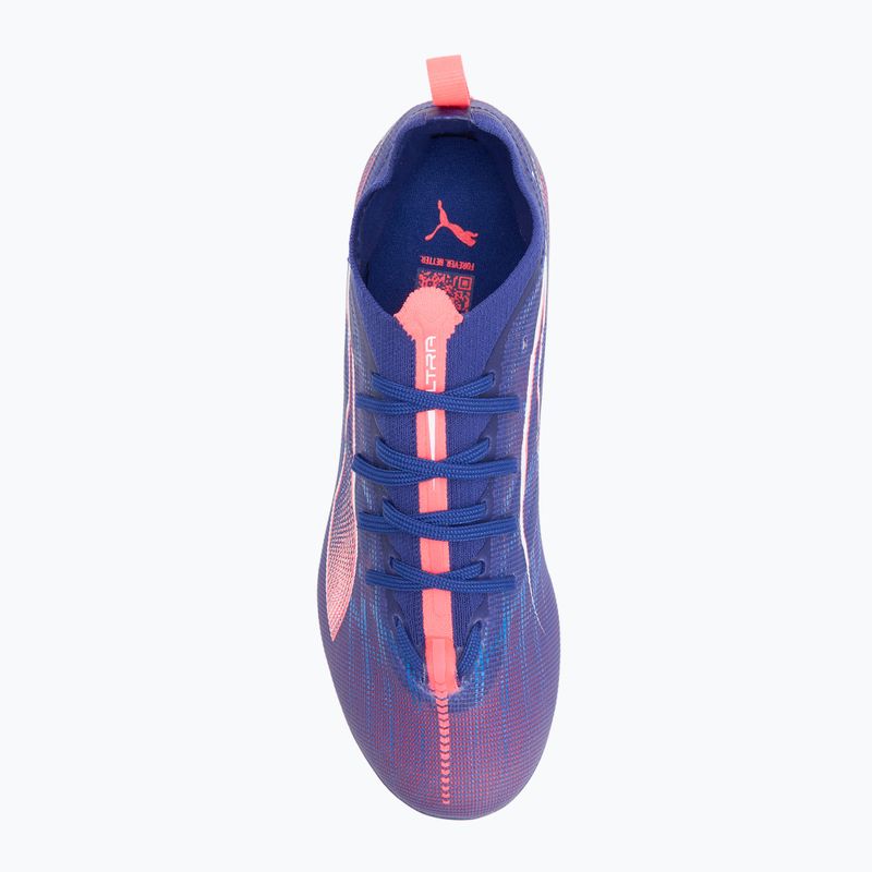 Scarpe da calcio PUMA Ultra 5 Pro FG/AG Jr da bambino lapislazzuli/puma bianco/tramonto 5