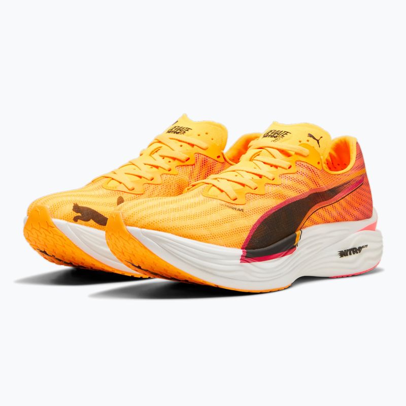 Scarpe da corsa PUMA Deviate Nitro Elite 3 fire sun stream/sunset glow da uomo