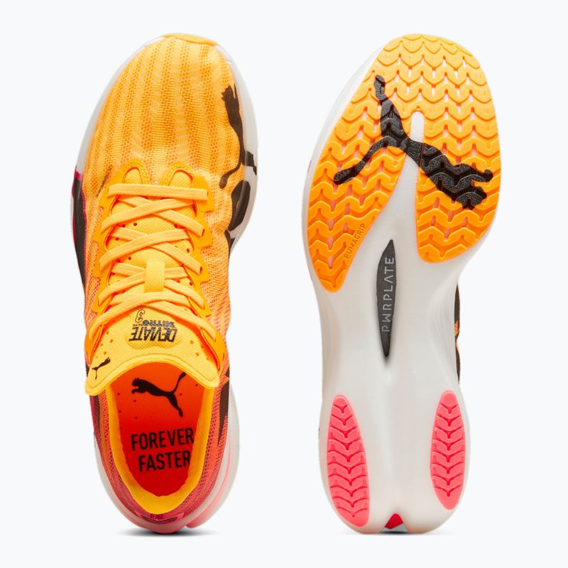 Scarpe da corsa PUMA Deviate Nitro Elite 3 fire sun stream/sunset glow da uomo 4