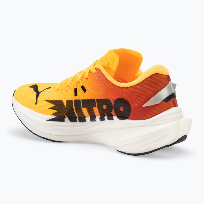Scarpe da corsa da uomo PUMA Deviate Nitro 3 Fade sun stream/sunset glow/puma bianco 3