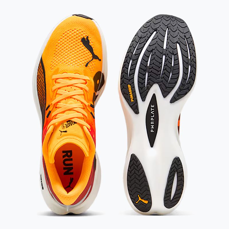 Scarpe da corsa da uomo PUMA Deviate Nitro 3 Fade sun stream/sunset glow/puma bianco 11