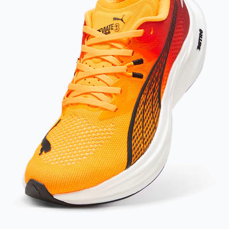 Scarpe da corsa da uomo PUMA Deviate Nitro 3 Fade sun stream/sunset glow/puma bianco 12