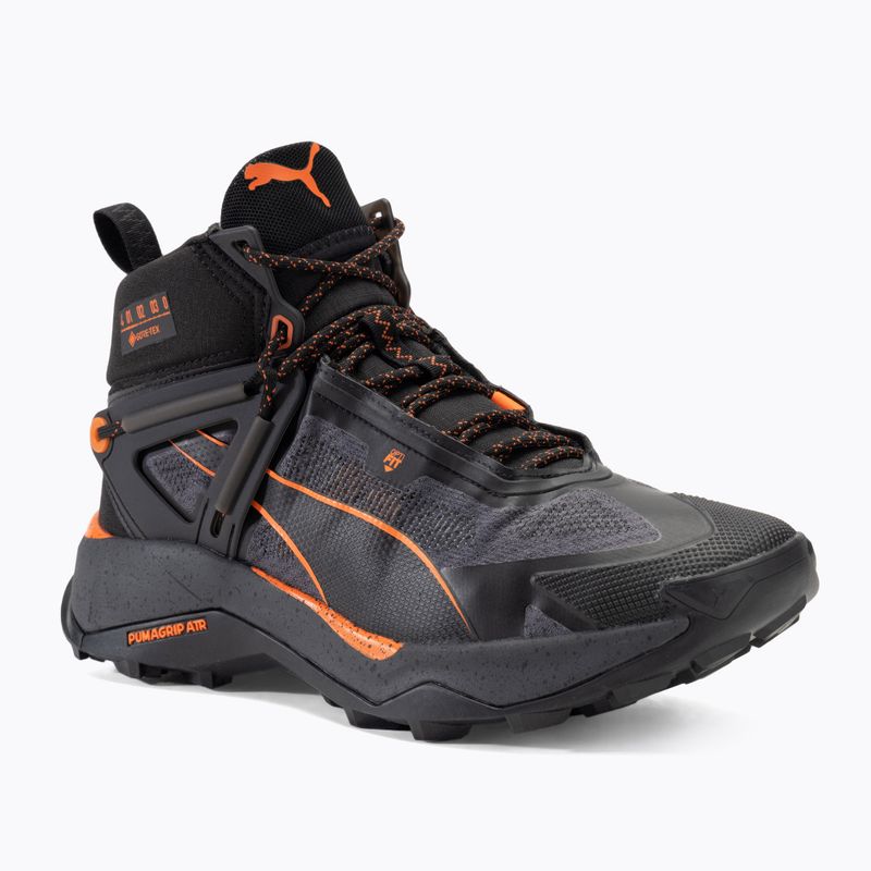 Uomo PUMA Explore Nitro Mid Gore-Tex scarpe da trekking puma nero / grigio cielo / fiamma sfarfallio