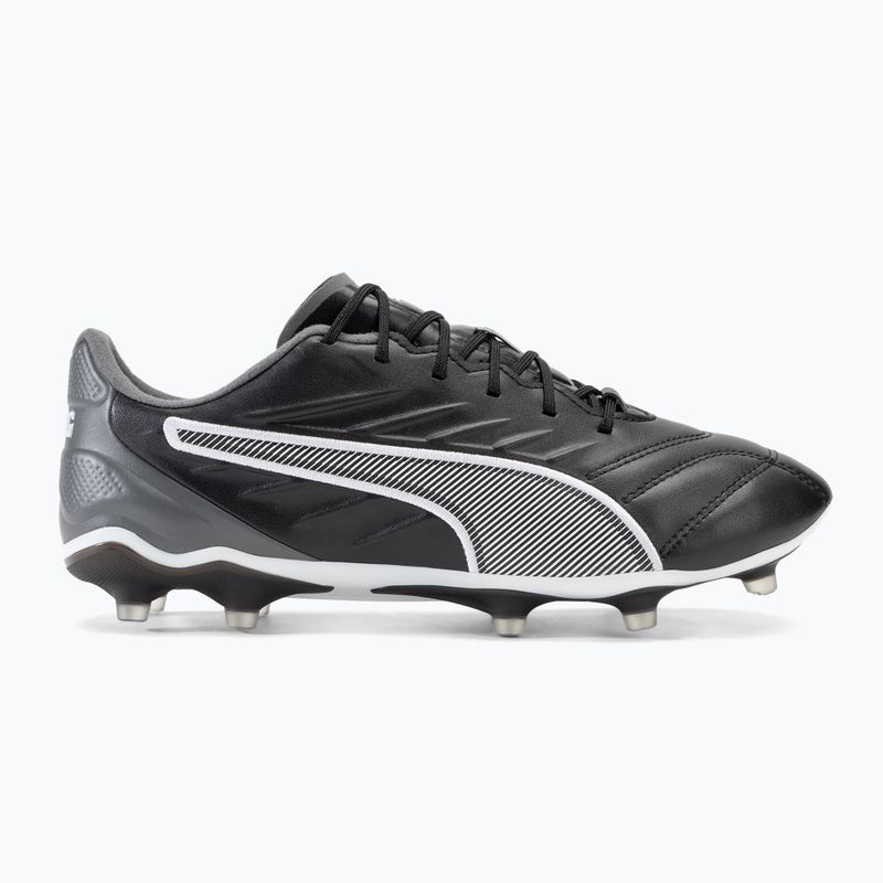 PUMA King Pro FG/AG scarpe da calcio uomo puma nero/puma bianco/grigio scuro freddo 2