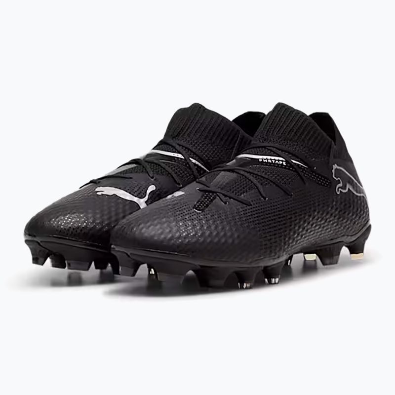 Scarpe da calcio da uomo PUMA Future 7 Pro FG/AG puma nero/puma argento 8