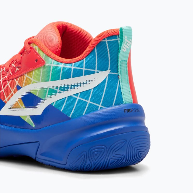 PUMA Genetics Marcus Smart scarpe da basket uomo royal sapphire/red blast 9
