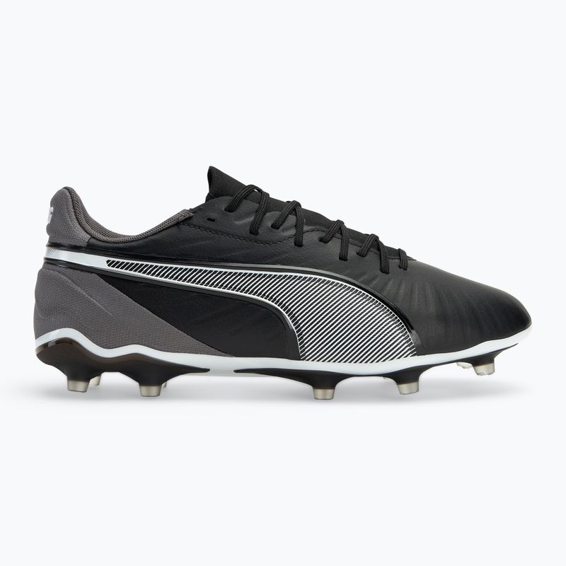 PUMA King Match FG/AG scarpe da calcio puma nero/puma bianco/grigio scuro freddo 2