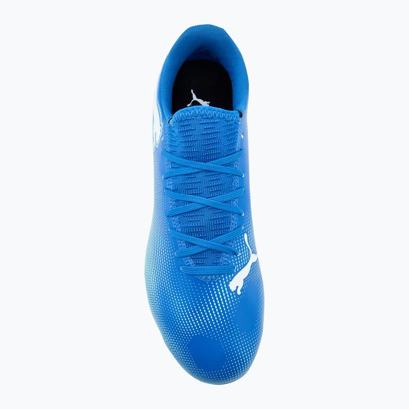 PUMA Future 7 Play FG/AG scarpe da calcio hyperlink blu/mint/puma bianco 5