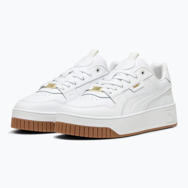 PUMA Carina Street Lux scarpe da donna puma bianco/puma bianco/puma oro 9