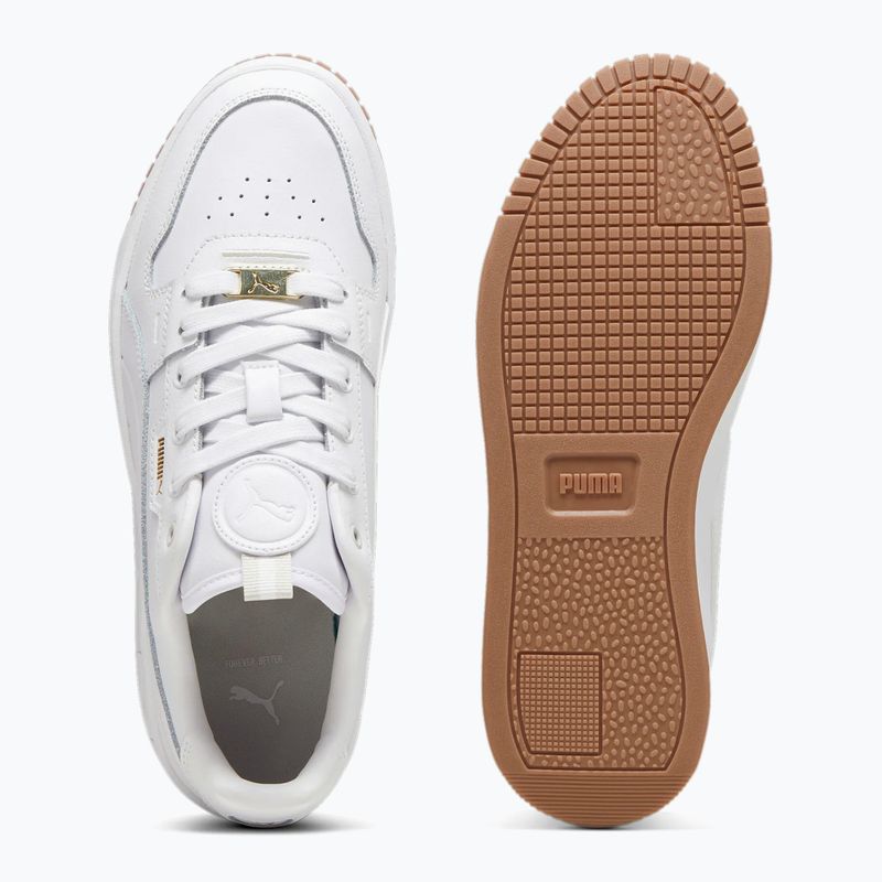 PUMA Carina Street Lux scarpe da donna puma bianco/puma bianco/puma oro 10