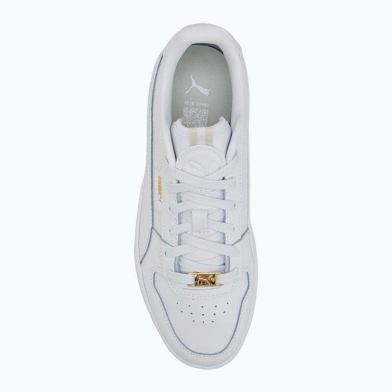 PUMA Carina Street Lux scarpe da donna puma bianco/puma bianco/puma oro 5