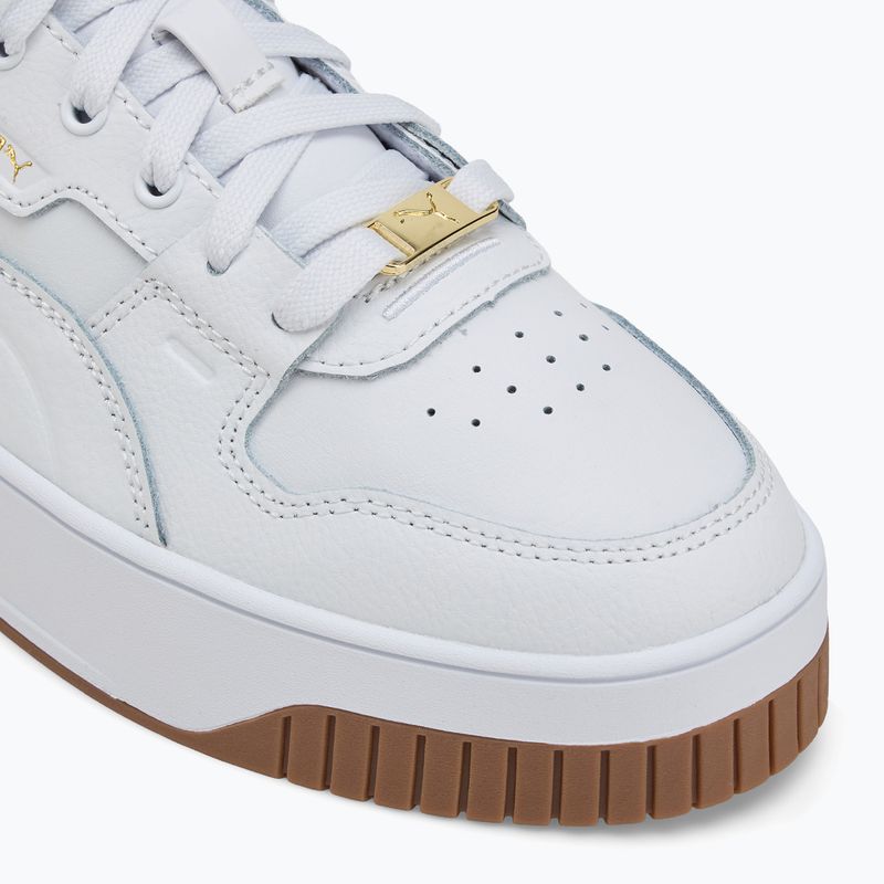 PUMA Carina Street Lux scarpe da donna puma bianco/puma bianco/puma oro 7