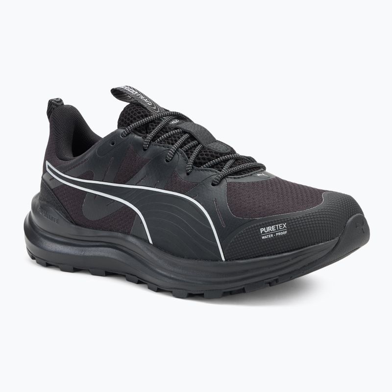 Scarpe da corsa da uomo PUMA Reflect Lite Trail Puretex puma nero/puma argento