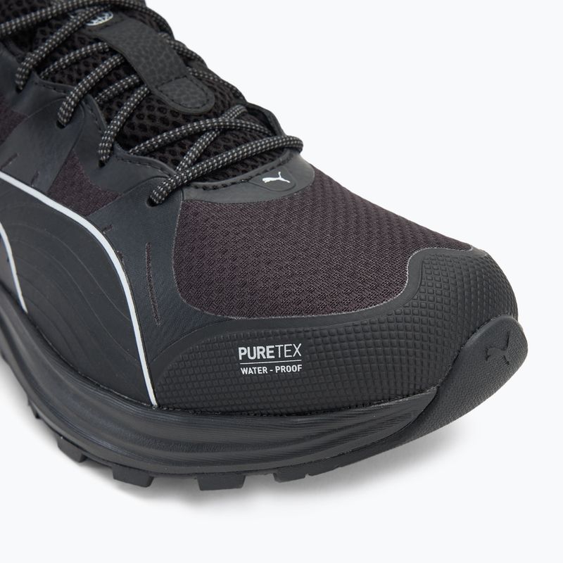 Scarpe da corsa da uomo PUMA Reflect Lite Trail Puretex puma nero/puma argento 7