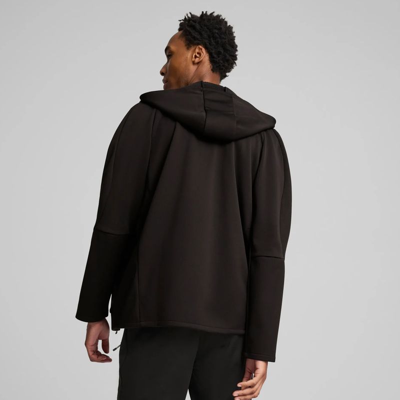 Felpa da uomo PUMA Evostripe Warm Hoodie FZ DK puma nero 5