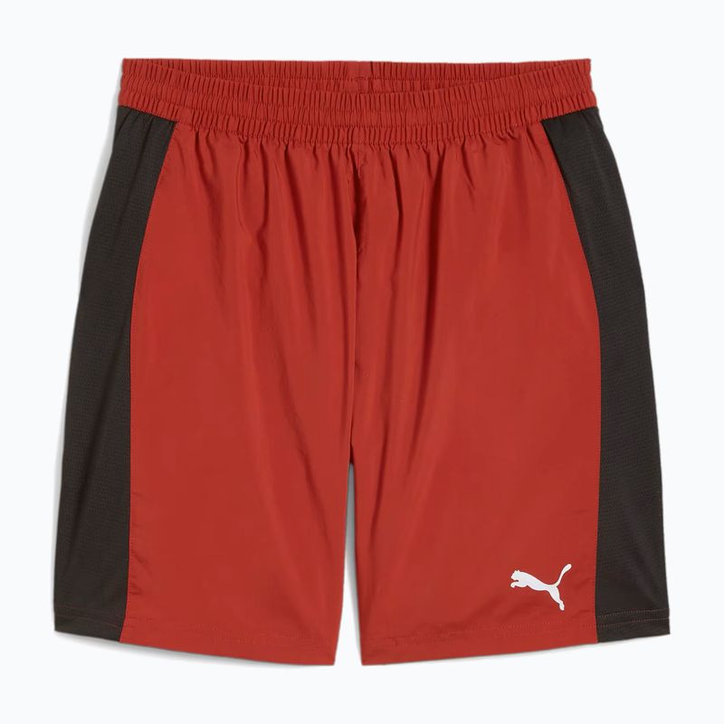 Pantaloncini da corsa PUMA Run Favorite Velocity Woven 2IN1 da uomo rosso mars/ nero puma