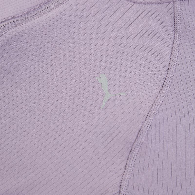 Felpa running da donna PUMA Run For Her Ribbed Full Zip prugna chiaro 3