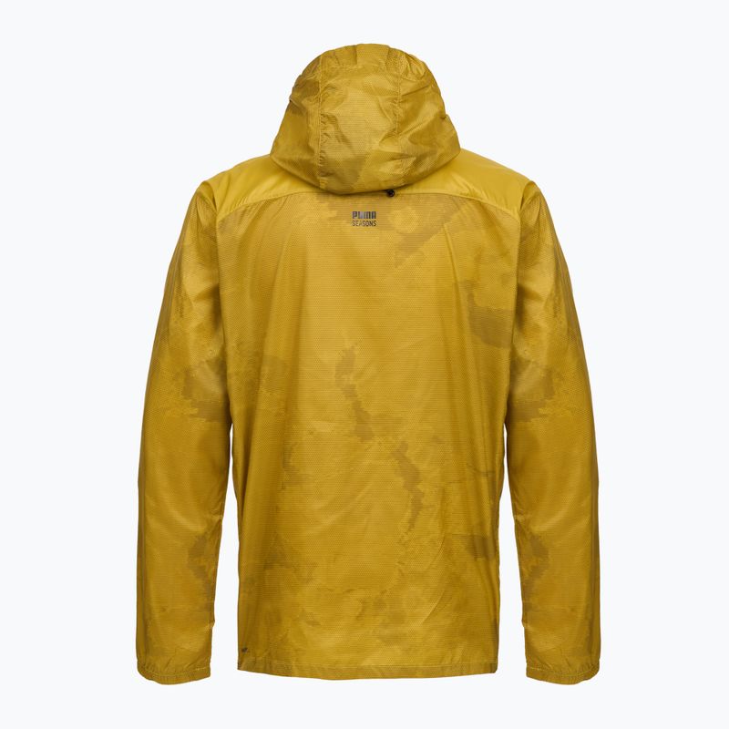 Giacca da corsa da uomo Puma Seasons Windcell Running Jacket gold 2