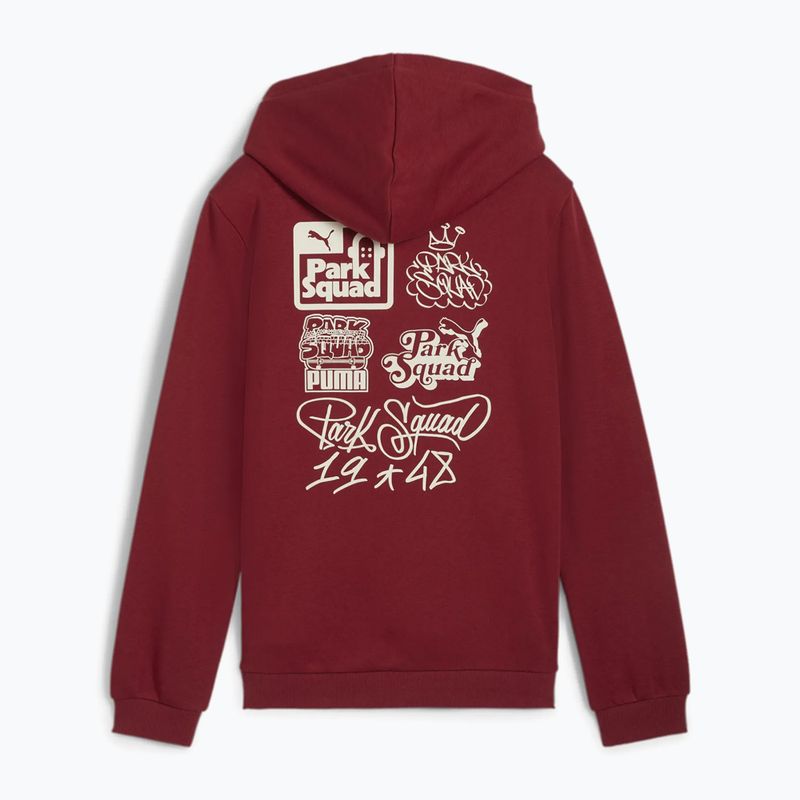 Felpa da bambino PUMA ESS+MIS 90s Hoodie FL rosso intenso 2