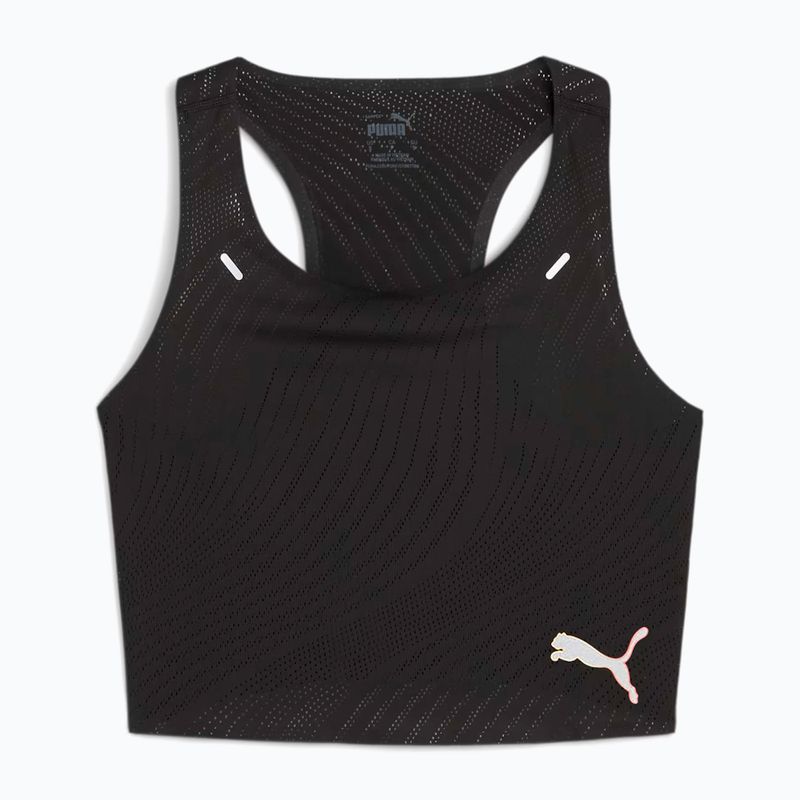 Top da corsa da donna PUMA Run Ultraspun Crop puma nero/fuoco