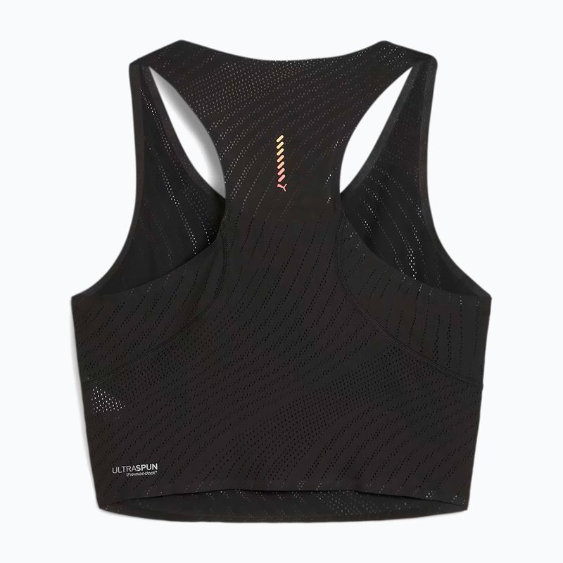 Top da corsa da donna PUMA Run Ultraspun Crop puma nero/fuoco 2