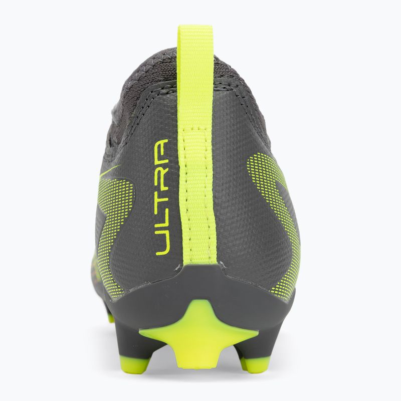 PUMA Ultra 5 Match FG/AG Jr scarpe da calcio per bambini argento invecchiato opaco/allarme giallo/puma argento invecchiato 6