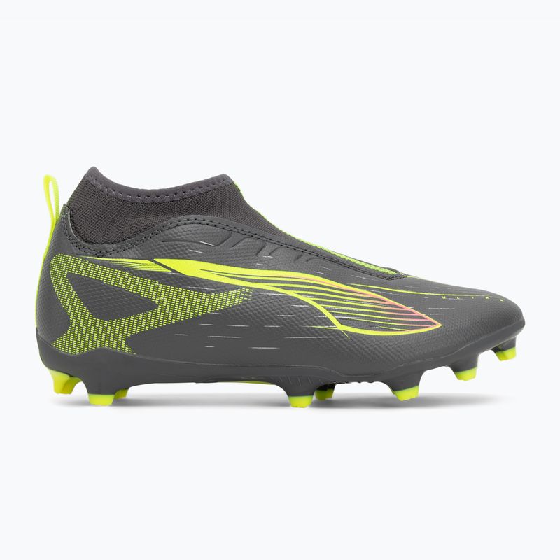 PUMA Ultra 5 Match+ LL FG/AG Jr opaco argento invecchiato/allarme giallo/puma argento invecchiato scarpe da calcio per bambini 2