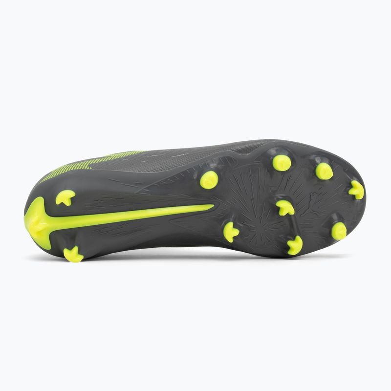 PUMA Ultra 5 Match+ LL FG/AG Jr opaco argento invecchiato/allarme giallo/puma argento invecchiato scarpe da calcio per bambini 4