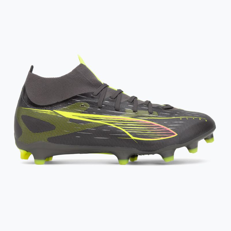 Scarpe da calcio PUMA uomo Ultra 5 Match+ FG/AG argento invecchiato opaco/allarme giallo/puma argento invecchiato 2