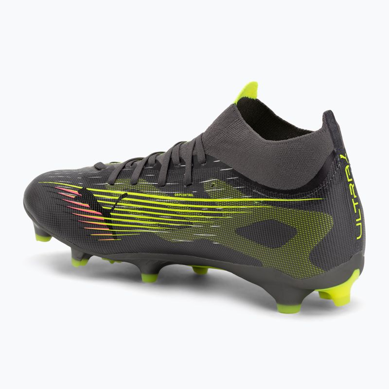Scarpe da calcio PUMA uomo Ultra 5 Match+ FG/AG argento invecchiato opaco/allarme giallo/puma argento invecchiato 3