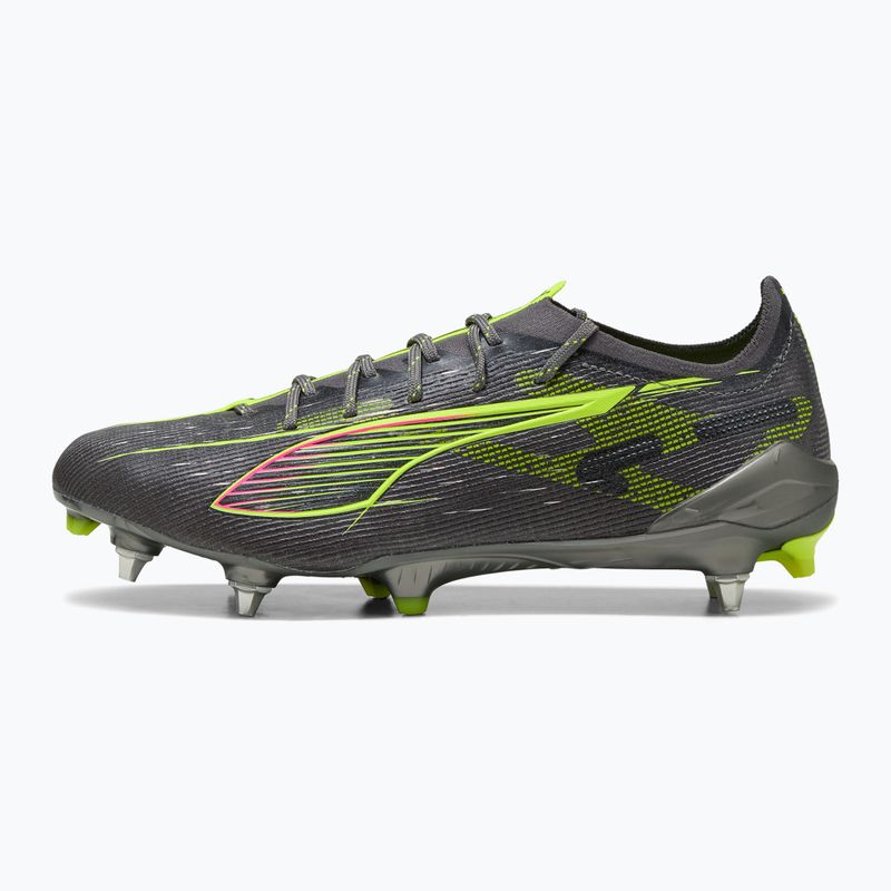 PUMA scarpe da calcio da uomo Ultra 5 Ultimate MxSG opaco invecchiato argento/giallo allarme/sole colpito