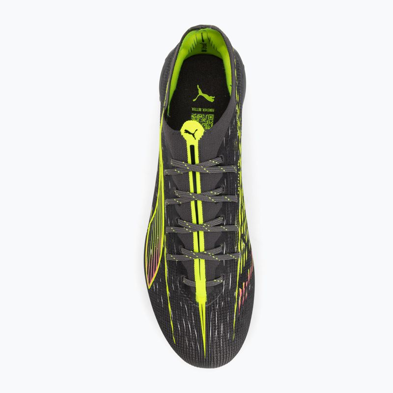 PUMA scarpe da calcio da uomo Ultra 5 Ultimate MxSG opaco invecchiato argento/giallo allarme/sole colpito 5