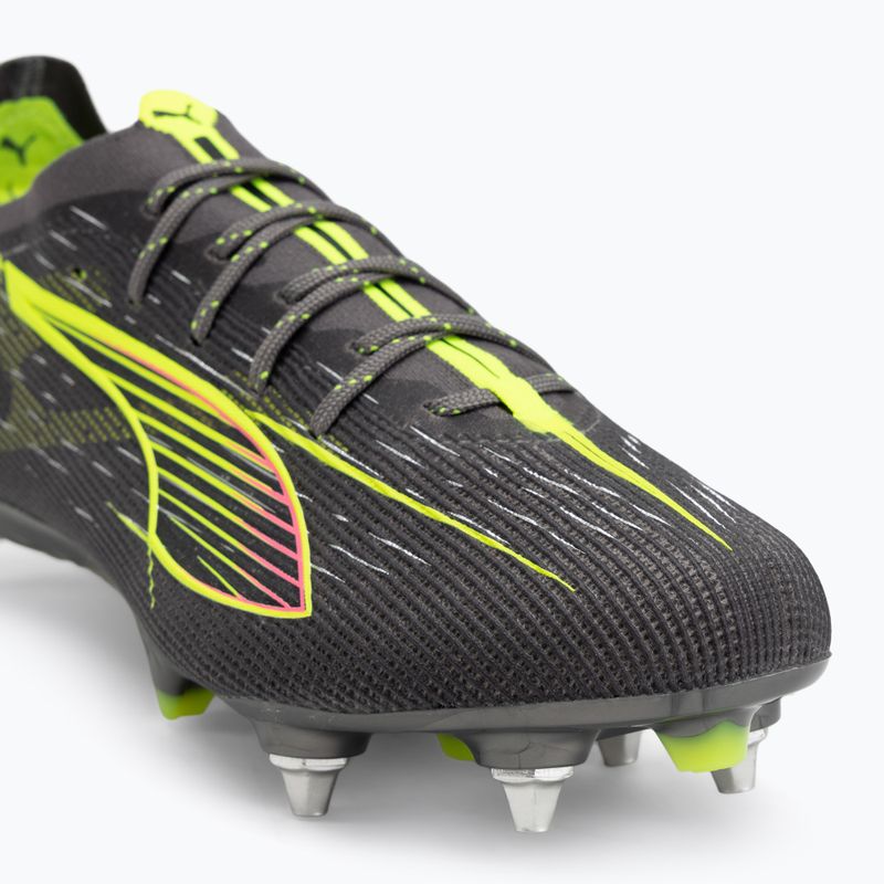 PUMA scarpe da calcio da uomo Ultra 5 Ultimate MxSG opaco invecchiato argento/giallo allarme/sole colpito 7