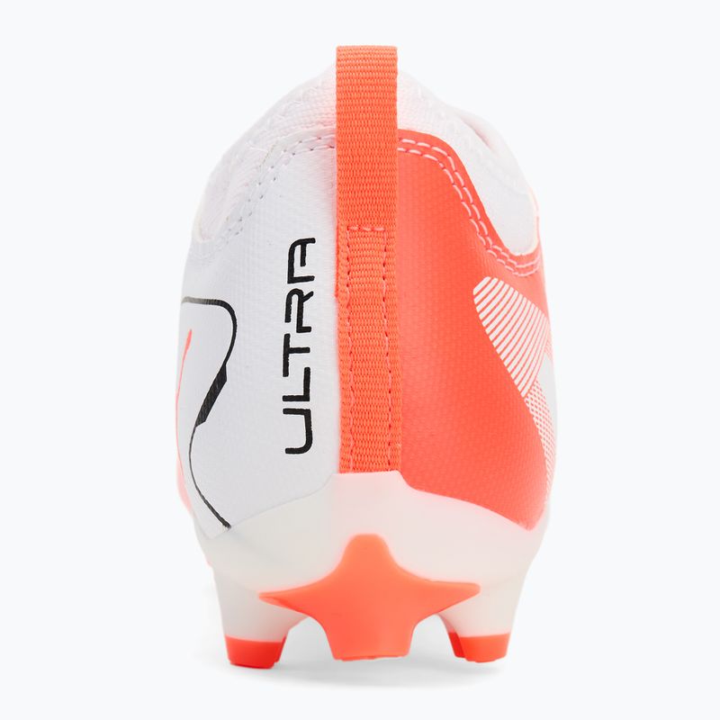 PUMA Ultra 5 Match FG/AG Jr scarpe da calcio bambino puma bianco/puma nero/rosso brillante 6