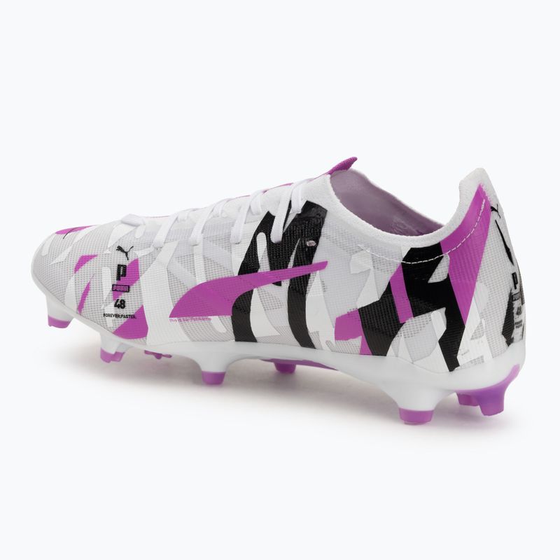Scarpe da calcio da uomo PUMA Ultra 5 Match Forever FG/AG puma bianco/magenta puro/grigio piuma/puma nero 3