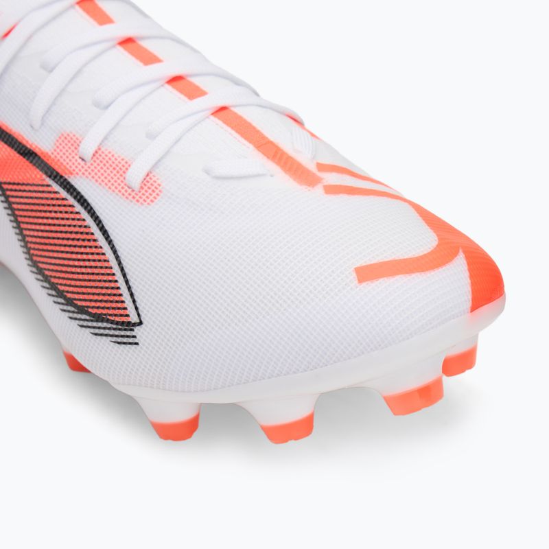 Scarpe da calcio da uomo PUMA Ultra 5 Match FG/AG puma bianco/puma nero/rosso brillante 7