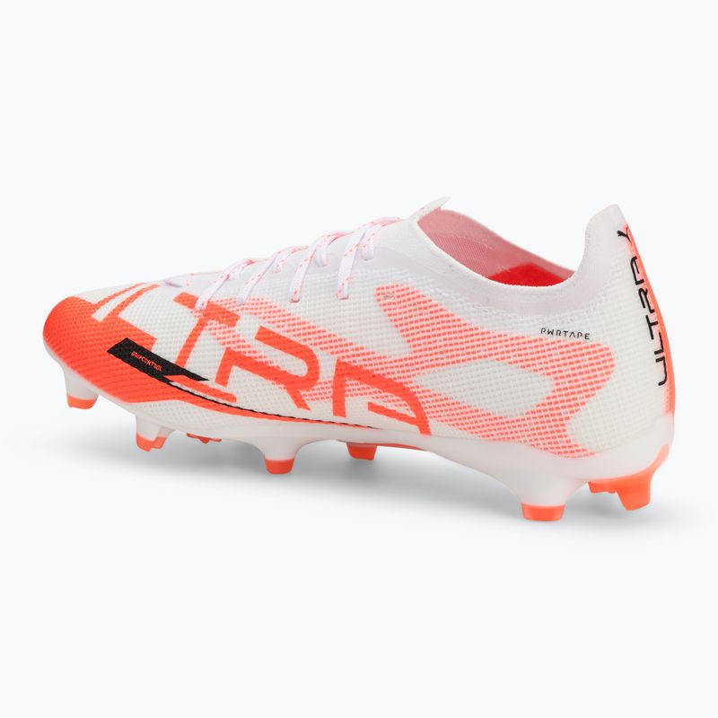 Scarpe da calcio da uomo PUMA Ultra 5 Pro FG/AG puma bianco/puma nero/rosso brillante 3