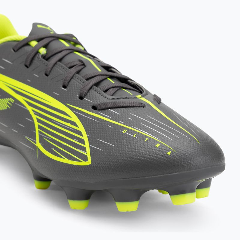 PUMA Ultra 5 Play FG/AG opaco argento invecchiato/allarme giallo/puma argento invecchiato scarpe da calcio 7