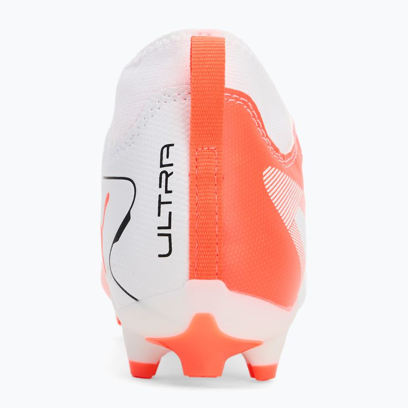 PUMA Ultra 5 Match+ LL FG/AG Jr scarpe da calcio bambino puma bianco/puma nero/rosso brillante 6