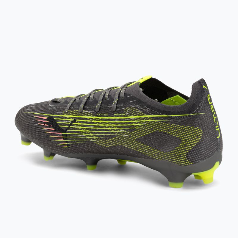 Scarpe da calcio PUMA uomo Ultra 5 Pro FG/AG argento invecchiato opaco/allarme giallo/sole colpito 2