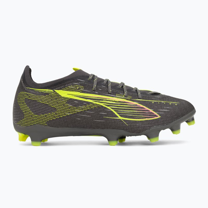 Scarpe da calcio PUMA uomo Ultra 5 Pro FG/AG argento invecchiato opaco/allarme giallo/sole colpito 3