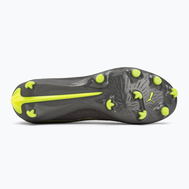 Scarpe da calcio PUMA uomo Ultra 5 Pro FG/AG argento invecchiato opaco/allarme giallo/sole colpito 4