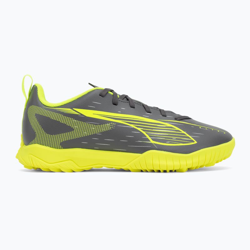 PUMA Ultra 5 Play TT Jr scarpe da calcio per bambini argento invecchiato opaco/allarme giallo/puma argento invecchiato 2