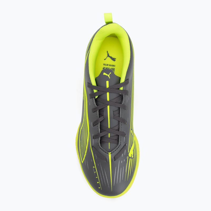 PUMA Ultra 5 Play TT Jr scarpe da calcio per bambini argento invecchiato opaco/allarme giallo/puma argento invecchiato 5
